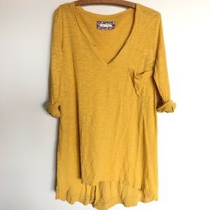 Mustard yellow Anthropologie Tunic